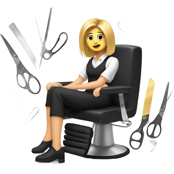 Getting a haircut emoji