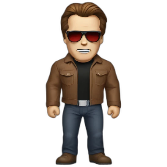 arnold Schwarzenegger in michael myers clothes emoji