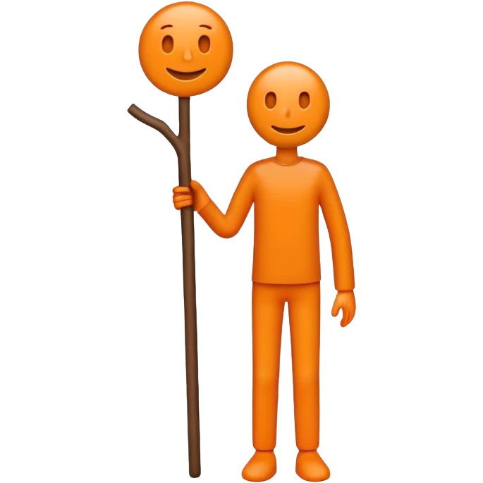 Orenge sticfigüre emoji