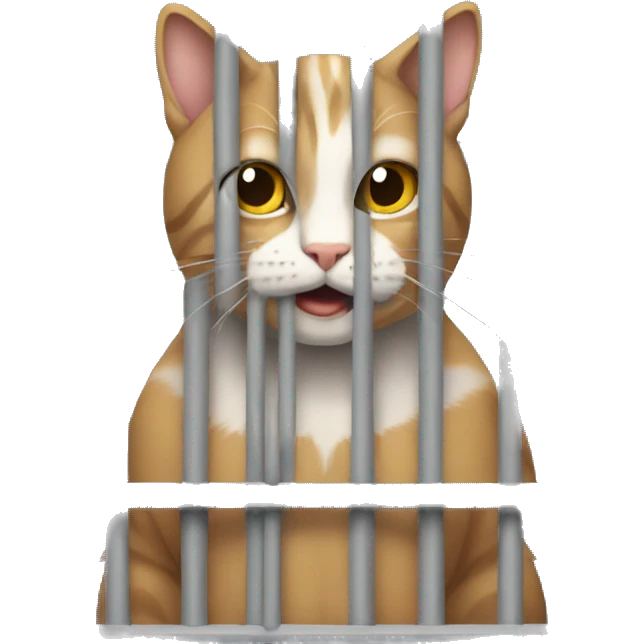 cat in jail emoji