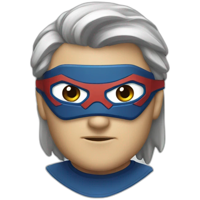 Logotipo superheroe emoji