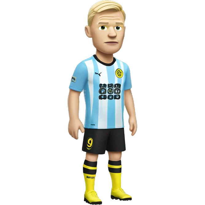 Erling Haaland in a city kit emoji
