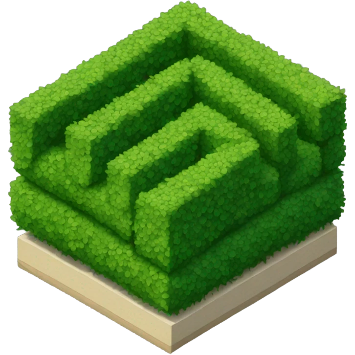 isometric hedge emoji