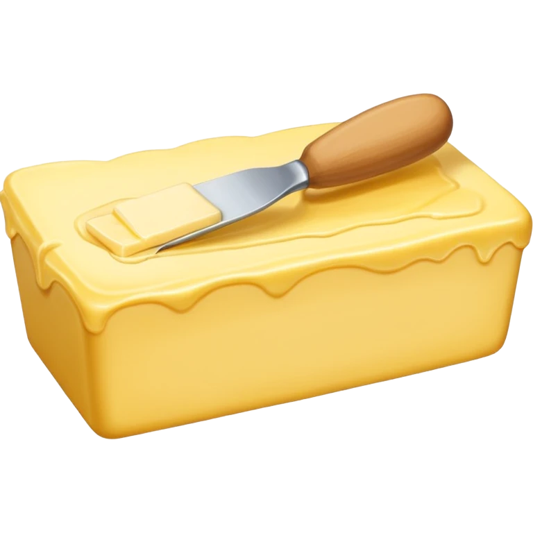 Create an image which says butter  emoji