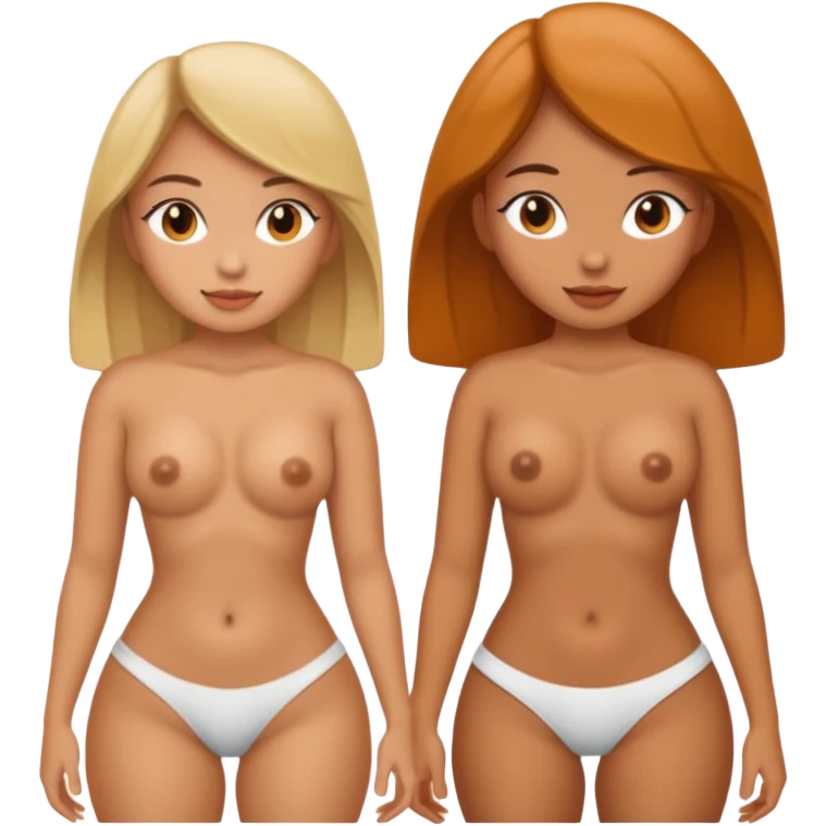 Two girls with perfect butts emoji