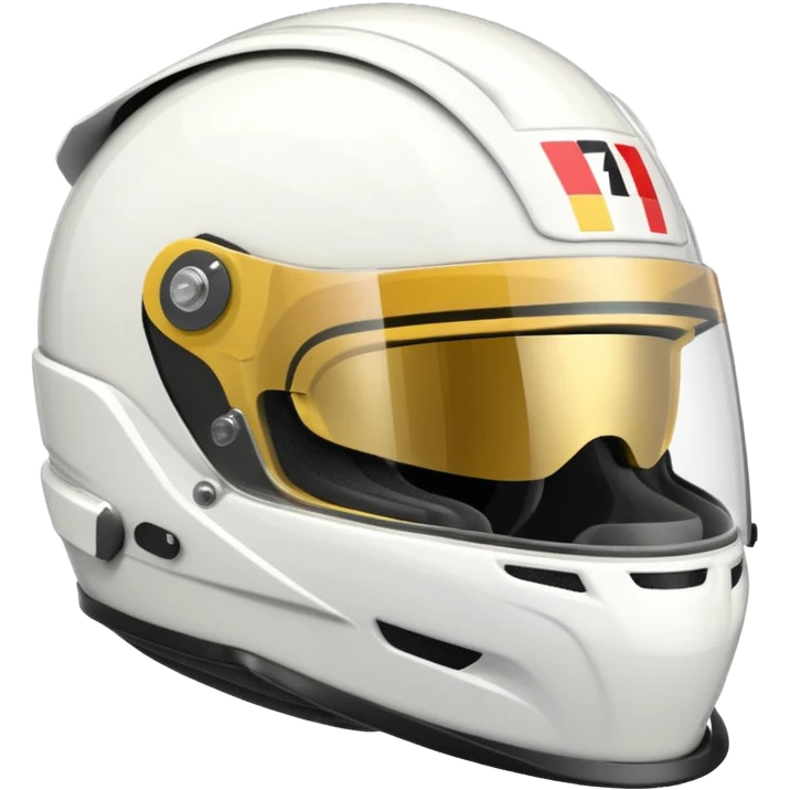 formule 1 helmet white  emoji
