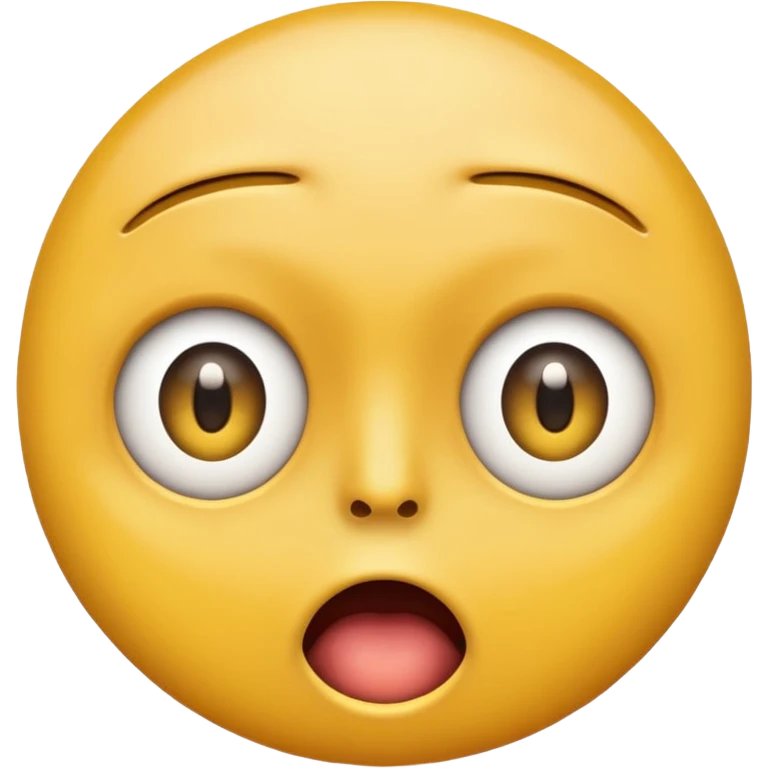 Eye twitch emoji. Standard yellow emoji face. One eye half open in a twitch way. Mouth in a shocked expression  emoji