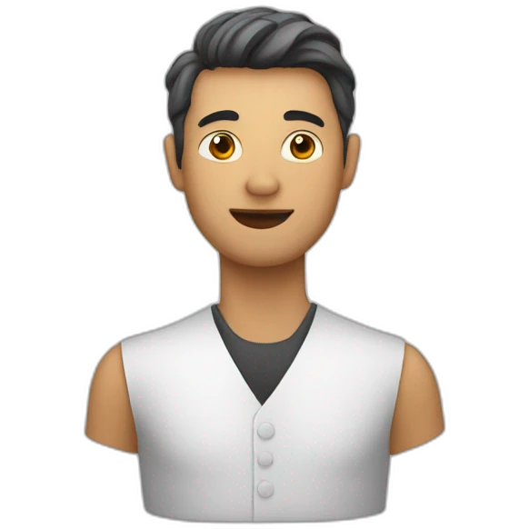 Homme avec calvitie emoji