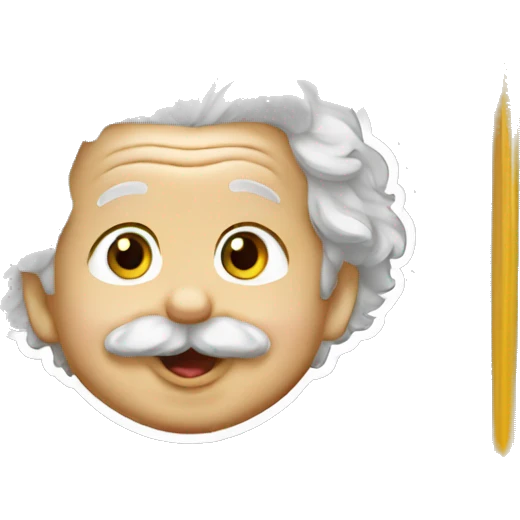 albert einstein happy baby sticker emoji