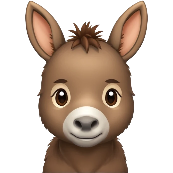 tierno bebé burro emoji