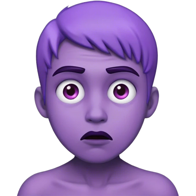 Purple confused  emoji