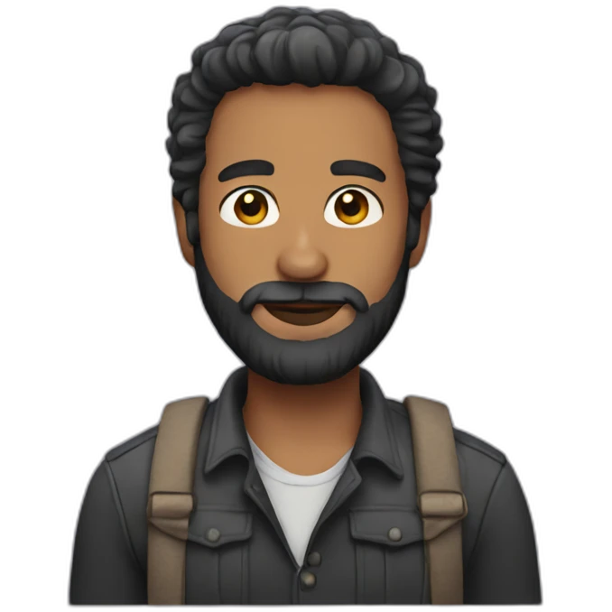 Men with beard  emoji