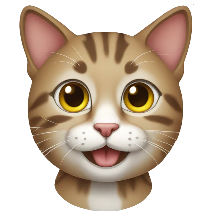 Funny cat emoji