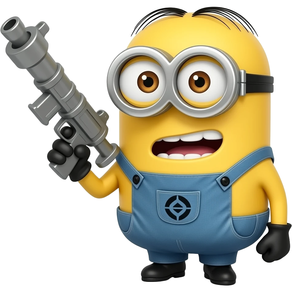 Make a bazooka emoji cool lil bob minion goofy ahh locky dinky emoji