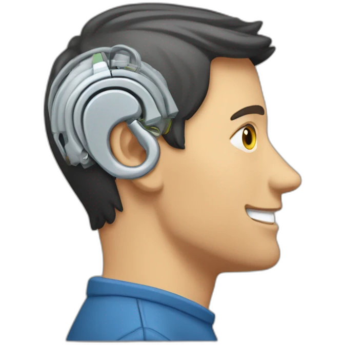 Cochlear implant’s man emoji