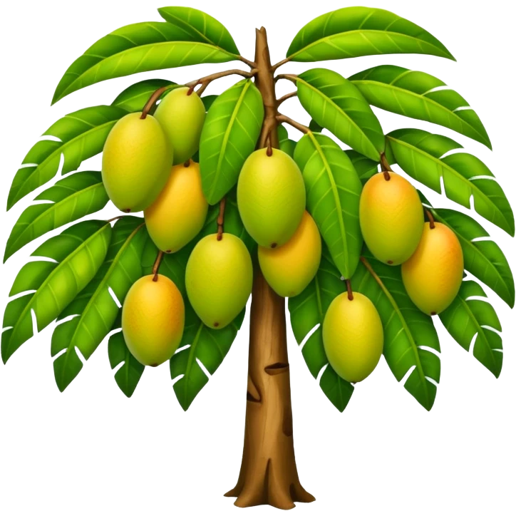 Mango tree, very less mangos, big and heavy leafs. emoji