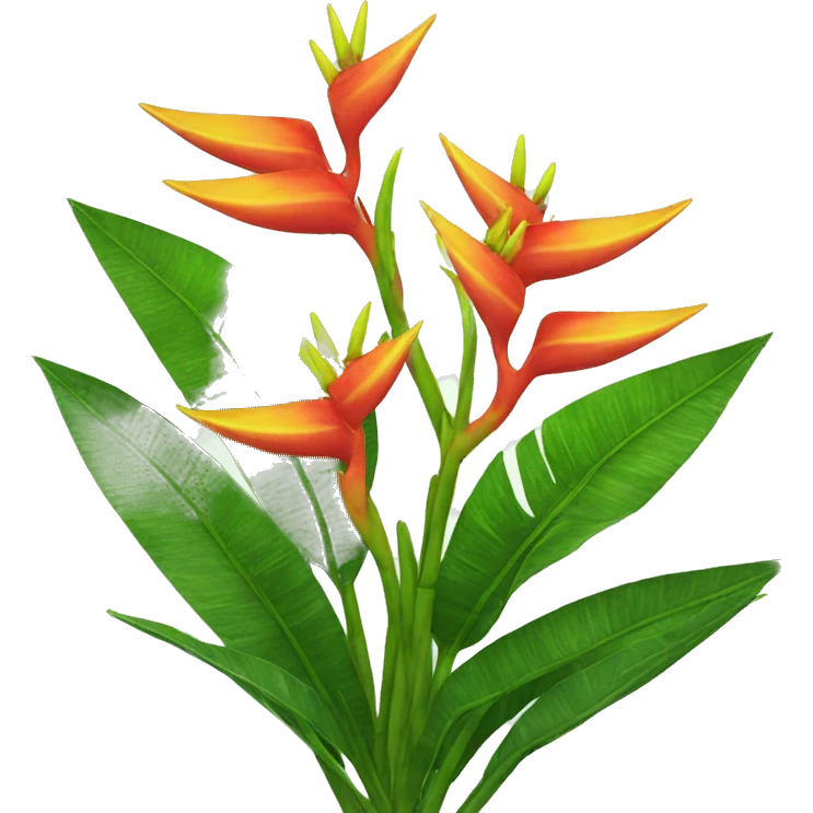 Heliconia plant emoji