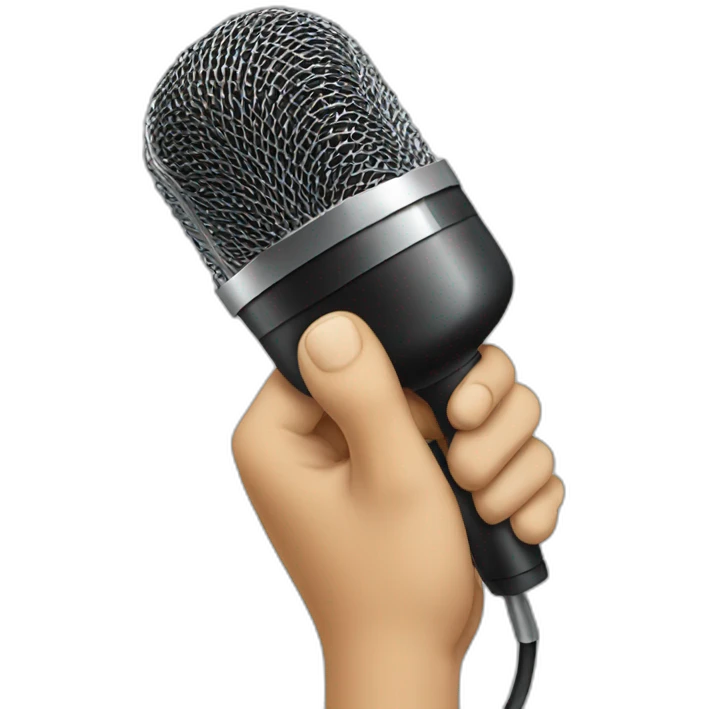 hand dropping mic emoji
