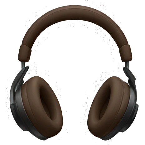 dark brown beats studio pro headphones  emoji