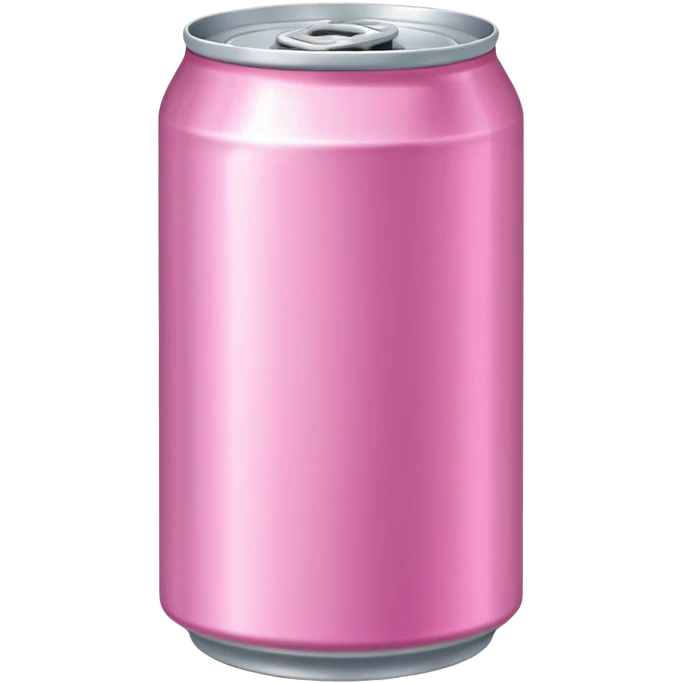 a plain no logo soda can in pink color emoji