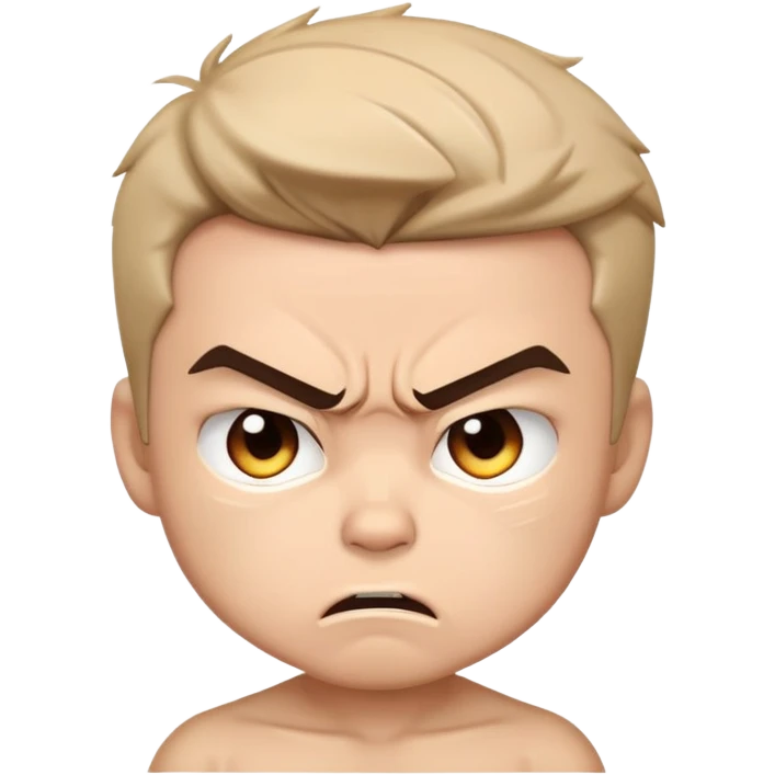 Chibi boy angry emoji