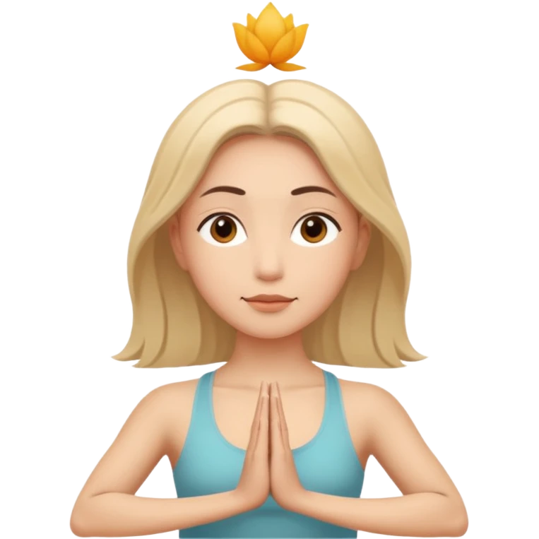 yoga face emoji