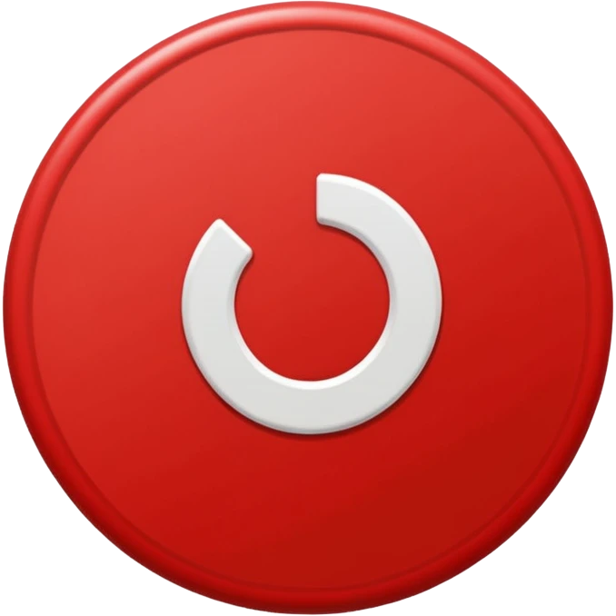 Big red circle with a diagonal line going through it.  emoji