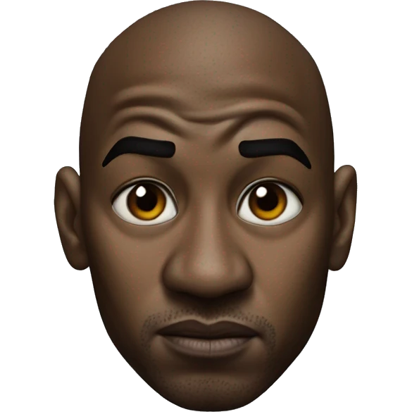 Michael Jordan in a jacket holds his head and is sad photorealistic serious emoji