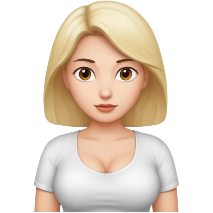 Naked woman with huge boobs emoji