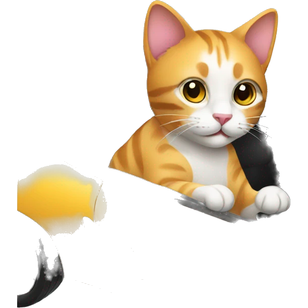 cat driving sport car emoji