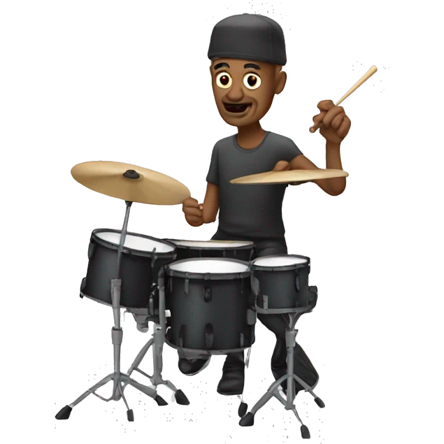 Old drummer emoji