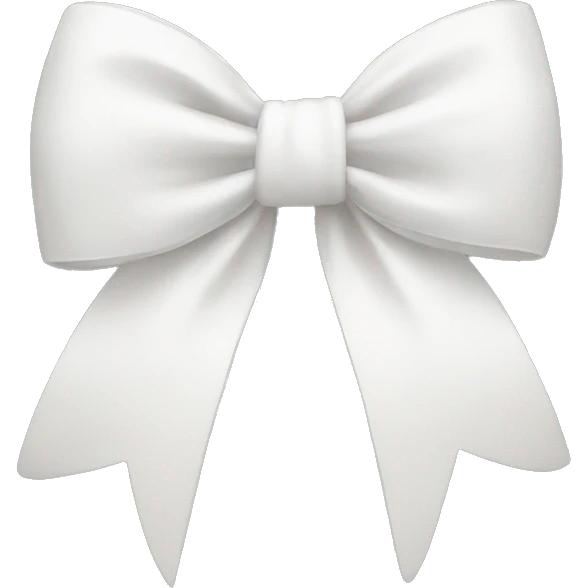 white bow emoji