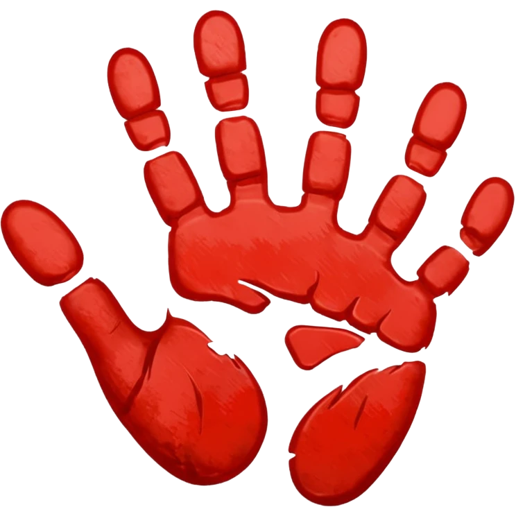 But with handprint emoji