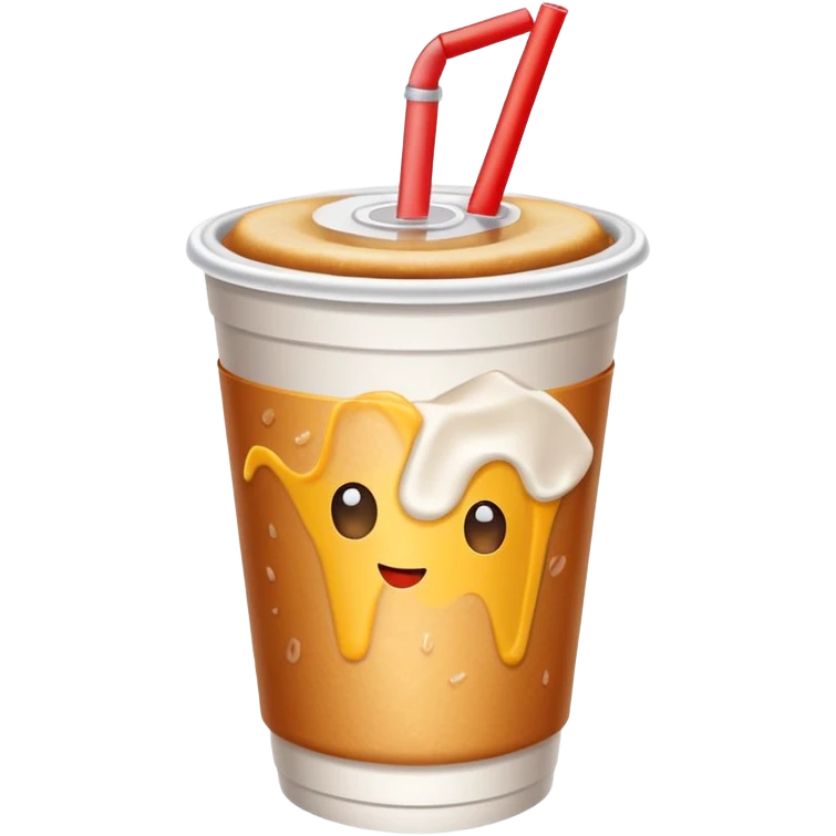 soft drink cup from a fast food restaurant emoji