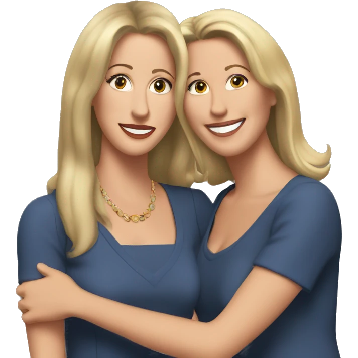 carol and susan from friends tv series emoji