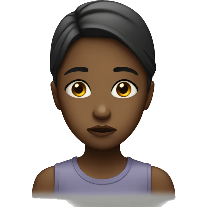 sad girl  emoji