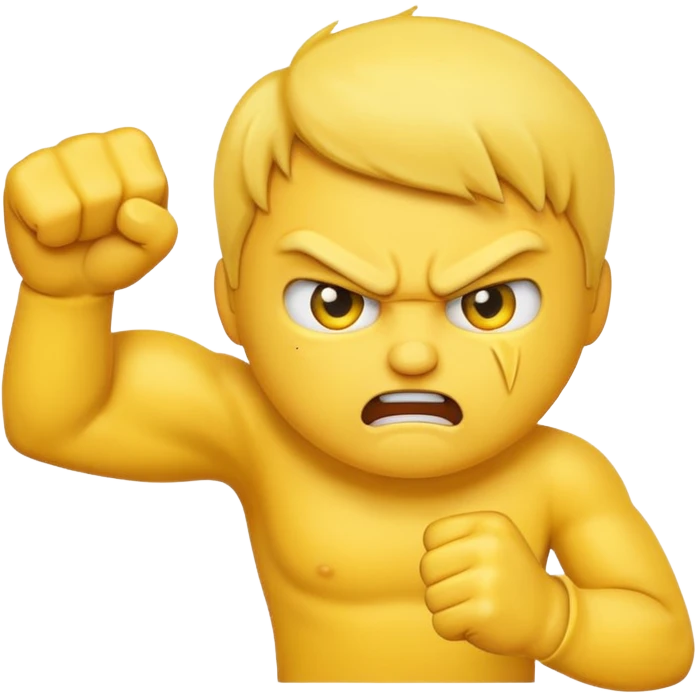 Angry emoji with fist emoji