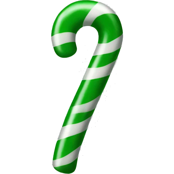 Green candy cane emoji