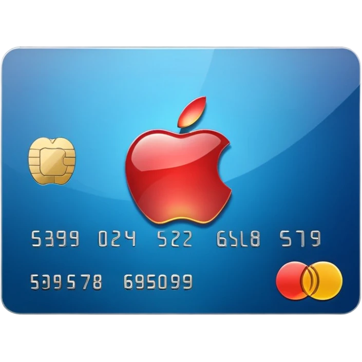 Shiny Apple credit card emoji