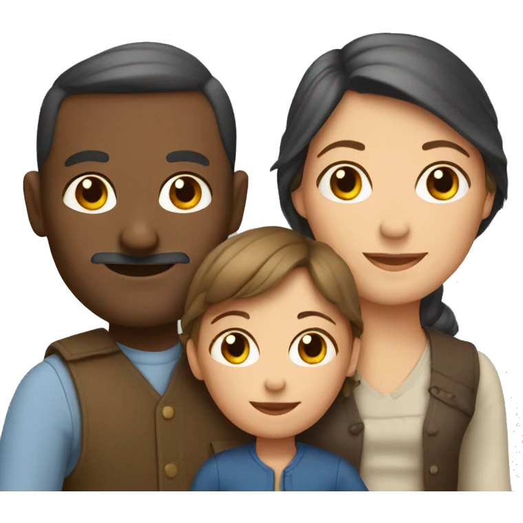a french family with 2 parents and 2 children emoji