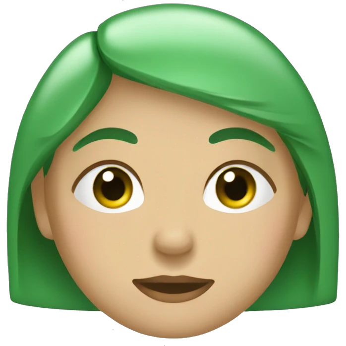 Mujer morocha de ojos verdes durmiendo emoji
