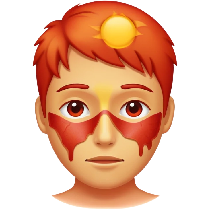 Sunburnt emoji