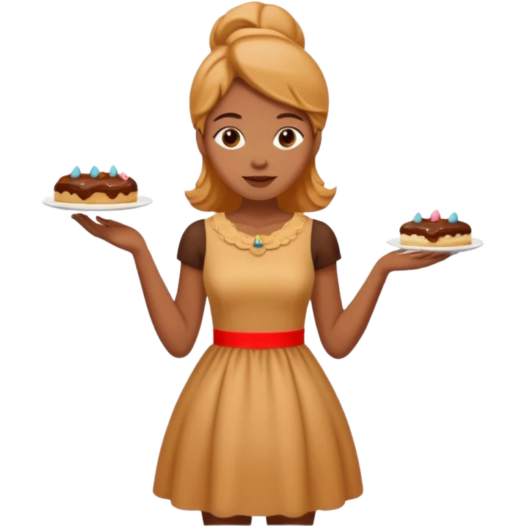 Create a Fusion of Butterscotch éclair are female  emoji
