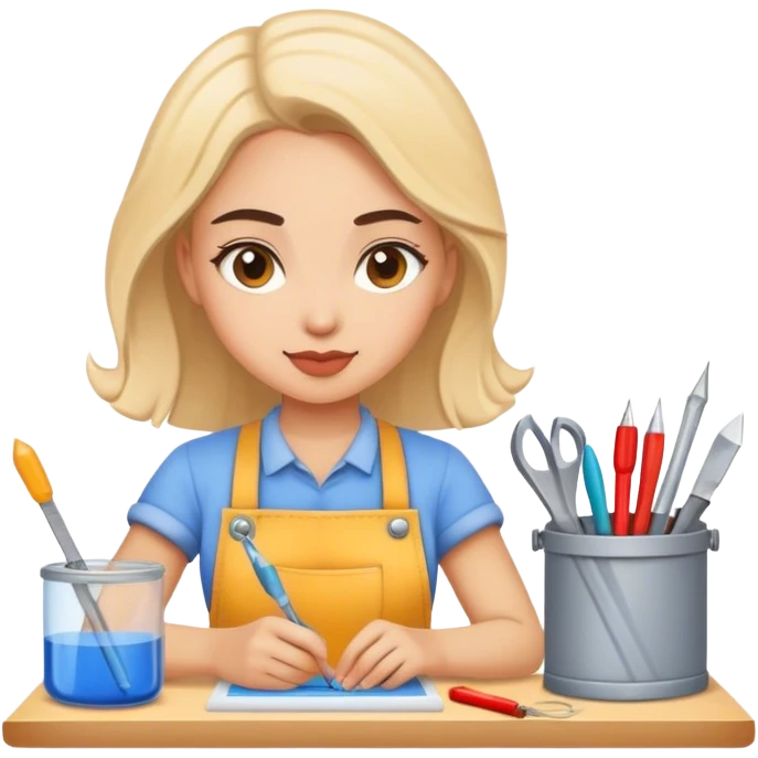 Crafting diy girl  emoji