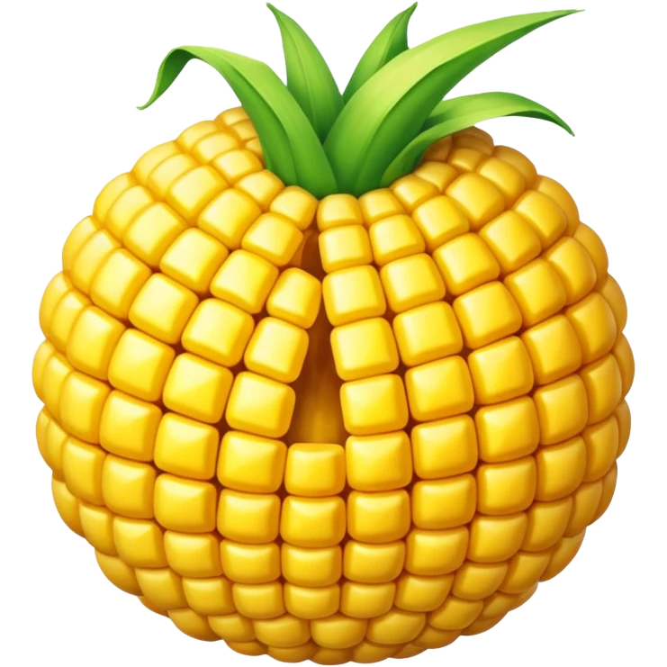 Make a corn but a ball emoji