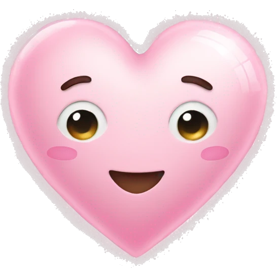 Light pink heart with sparkles  emoji