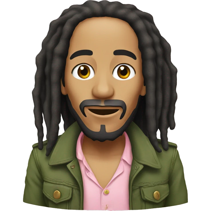 Bob Marley pink emoji