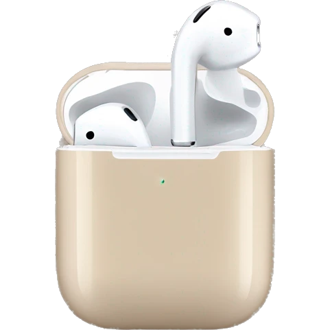 Beige AirPods emoji