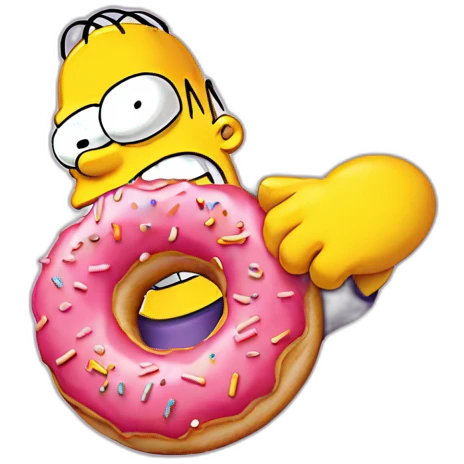 Homer simpson donut emoji