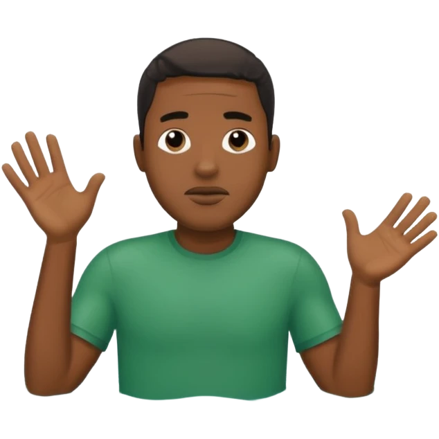 Black guy drowning in the ocean wearing green shirt  emoji